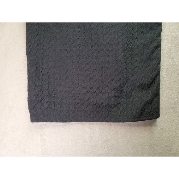 Erdem Pencil Skirt Womens Size 12 Black Navy Embossed Wool Lined Back Zipper EUC - Picture 3 of 9